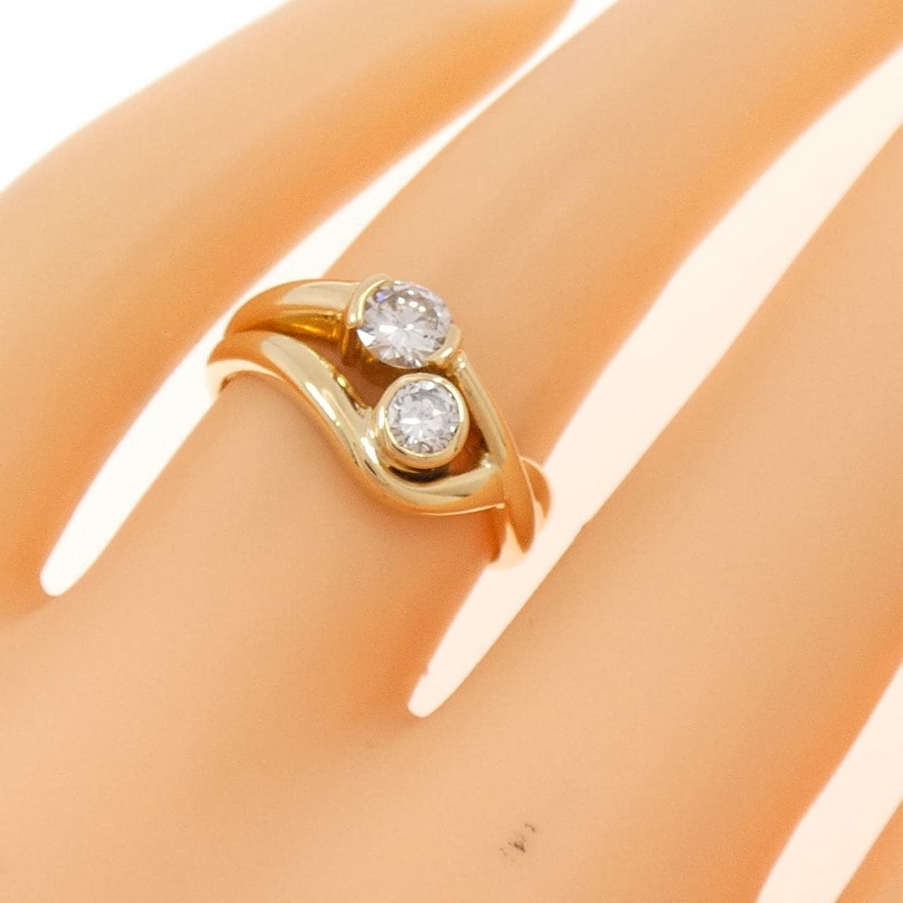 K18YG ダイヤモンド リング 0.50CT