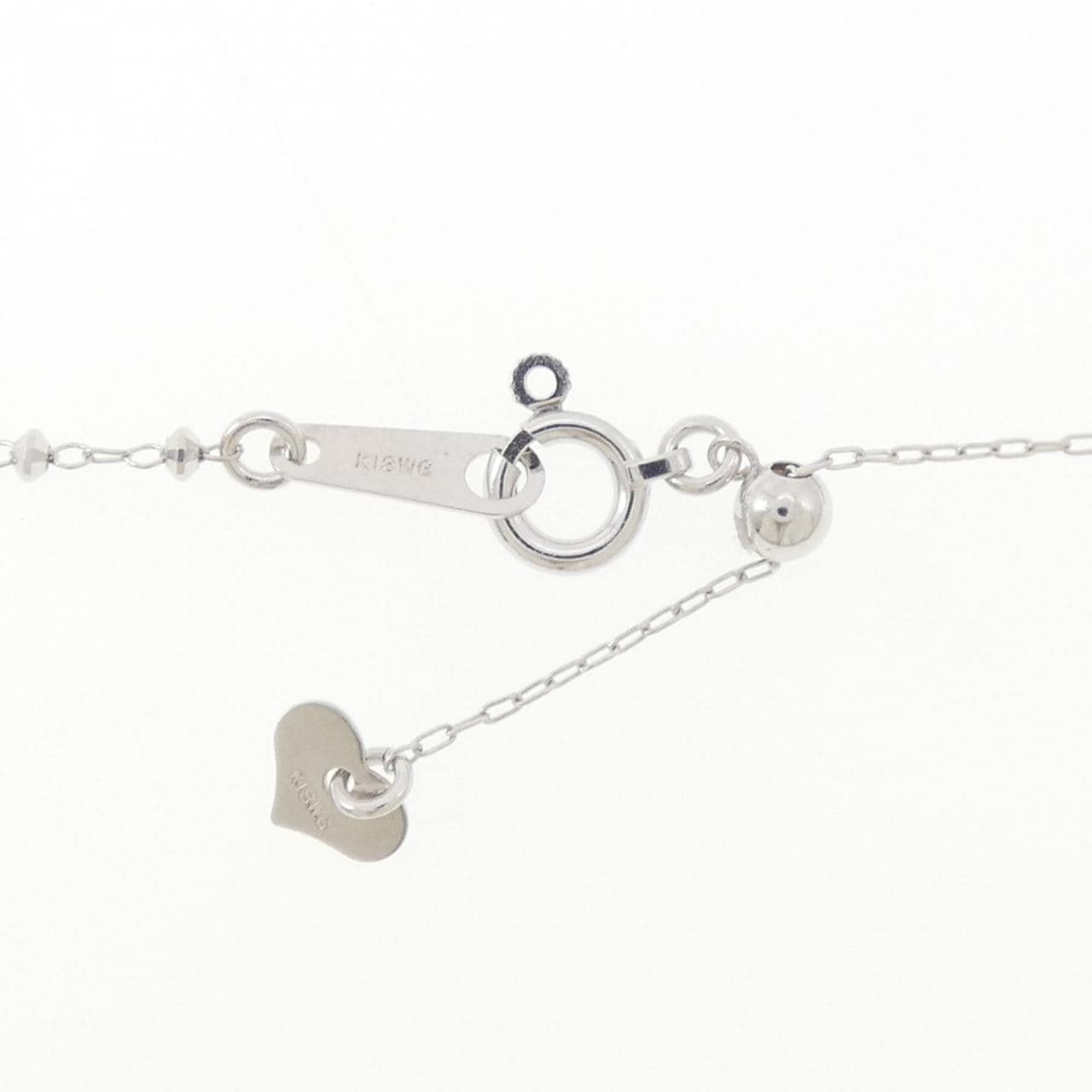 K18WG クロス ダイヤモンド ネックレス 0.30CT