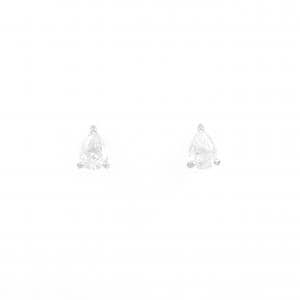 PT ダイヤモンド ピアス 0.308CT 0.333CT D-F SI1 ペアシェイプ