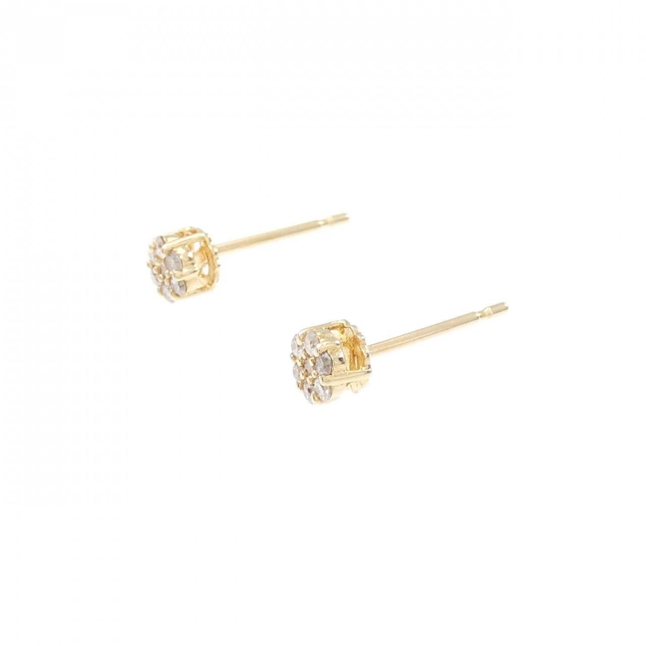 K18YG Diamond earrings 0.10CT