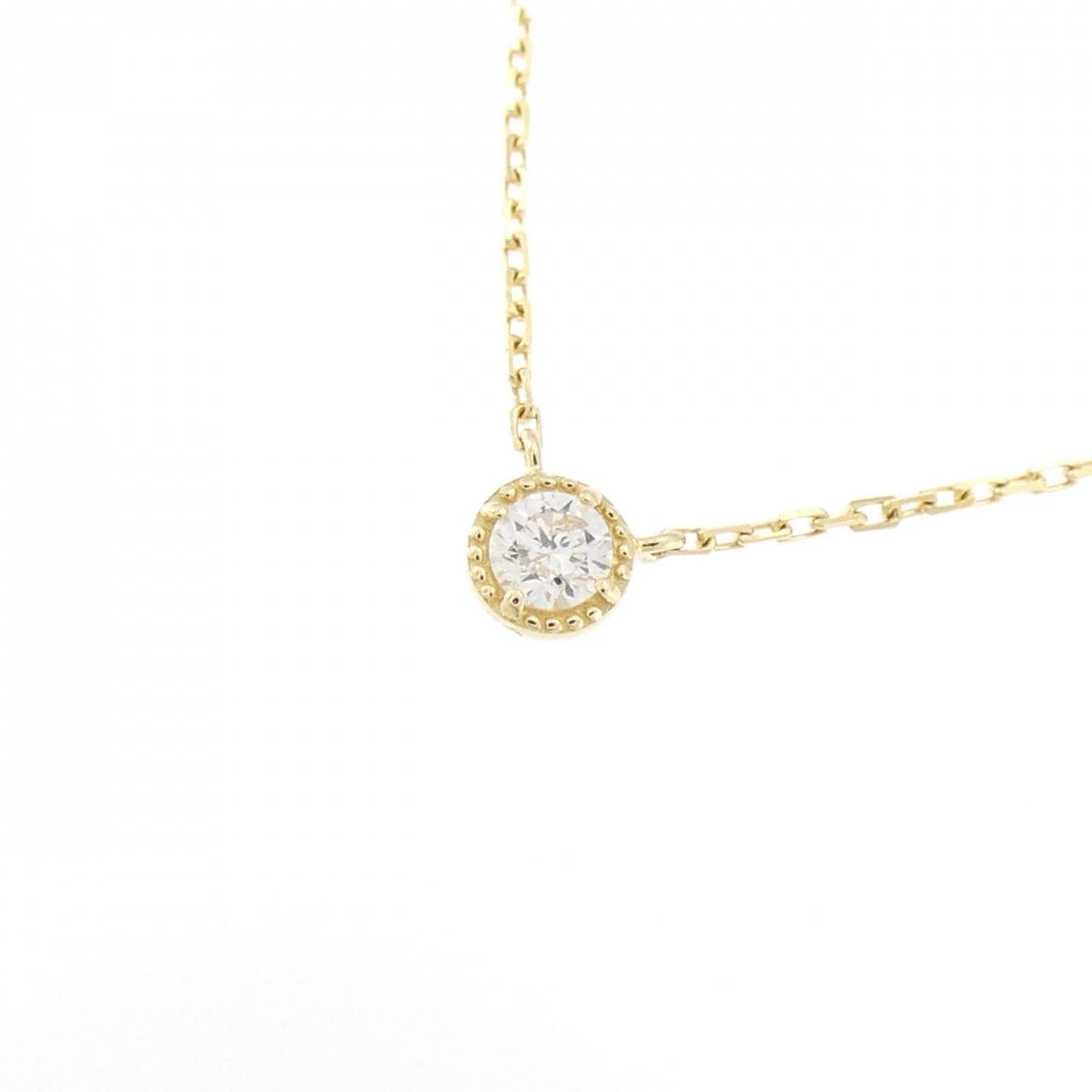 アガット ダイヤモンド ネックレス 0.07CT