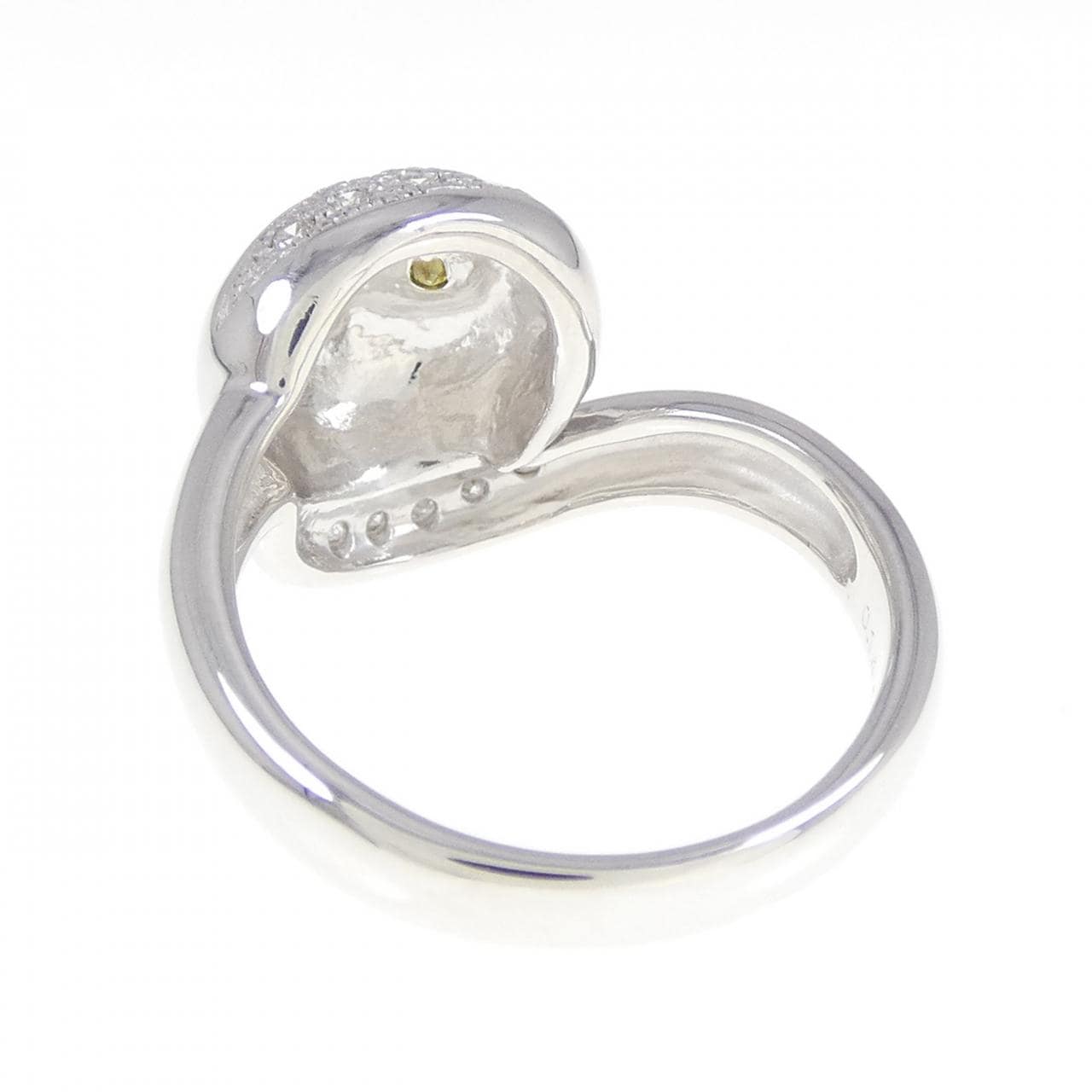 K18WG フクロウ ダイヤモンド リング 0.144CT