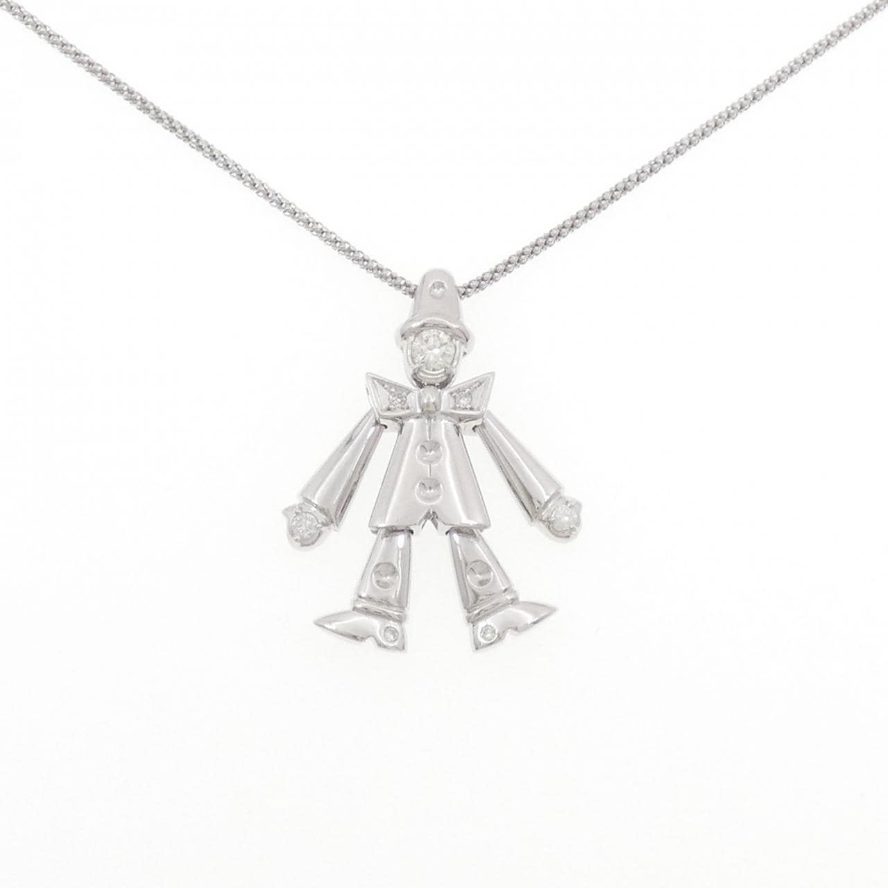 K18WG ダイヤモンド ネックレス 0.30CT