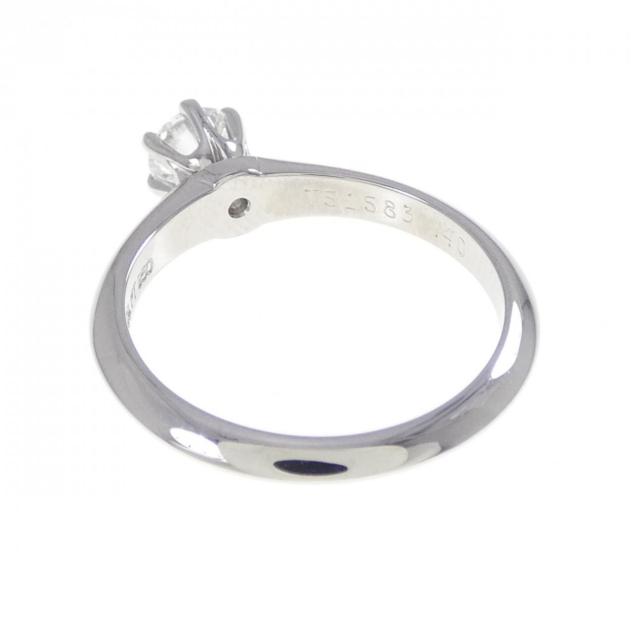 ティファニー クラシックソリティア リング 0.40CT
