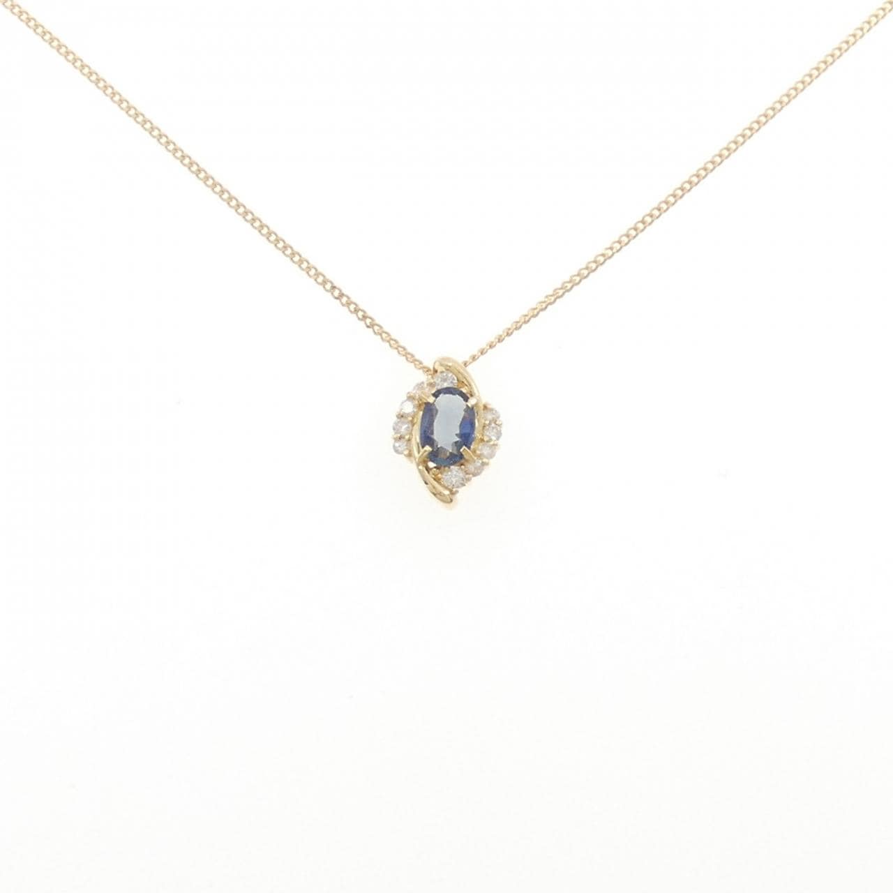 K18YG サファイヤ ネックレス 0.51CT