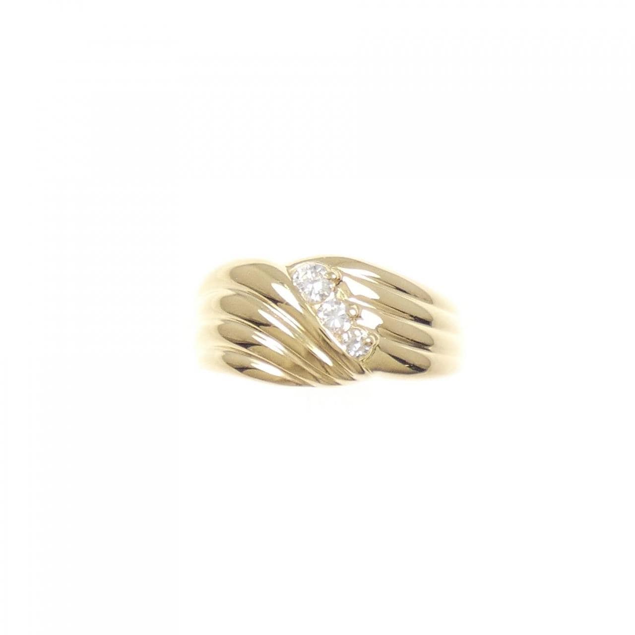 K18YG ダイヤモンド リング 0.15CT