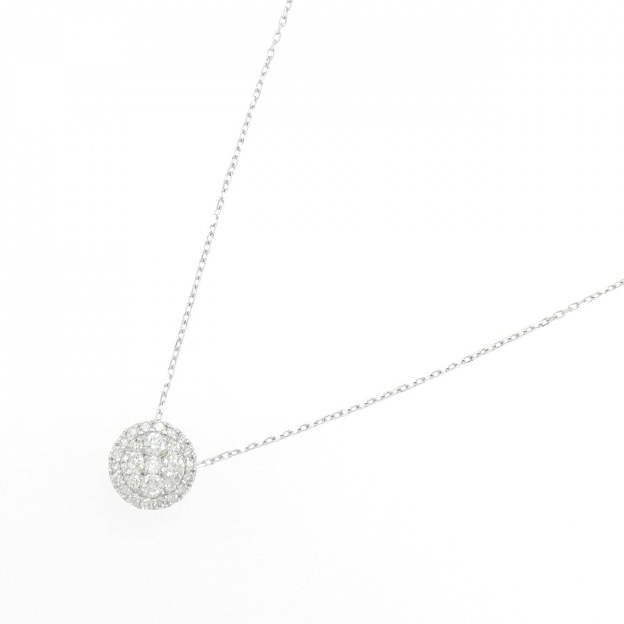 K18WG ダイヤモンド ネックレス 0.50CT