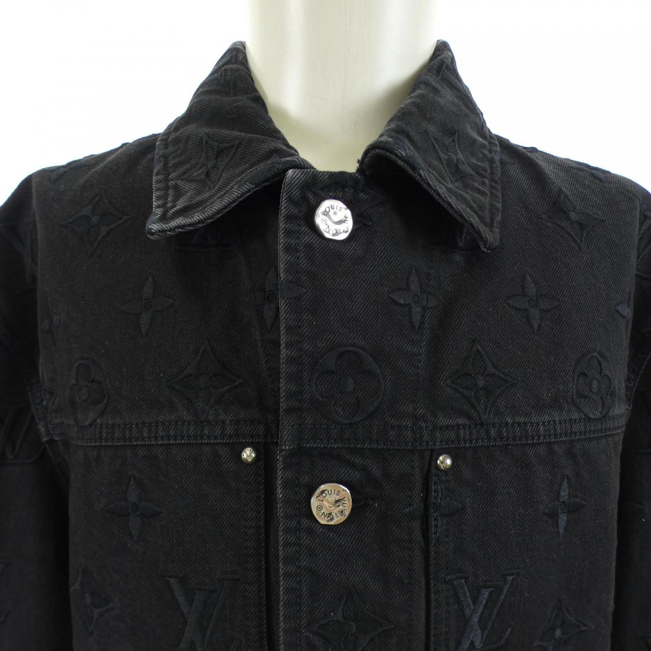 LOUIS VUITTON刺繡牛仔短夾克 HQA15WTZ0 牛仔外套