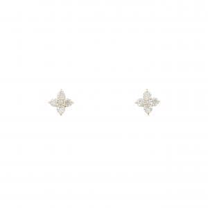 ヴァンドーム フラワー ダイヤモンド ピアス