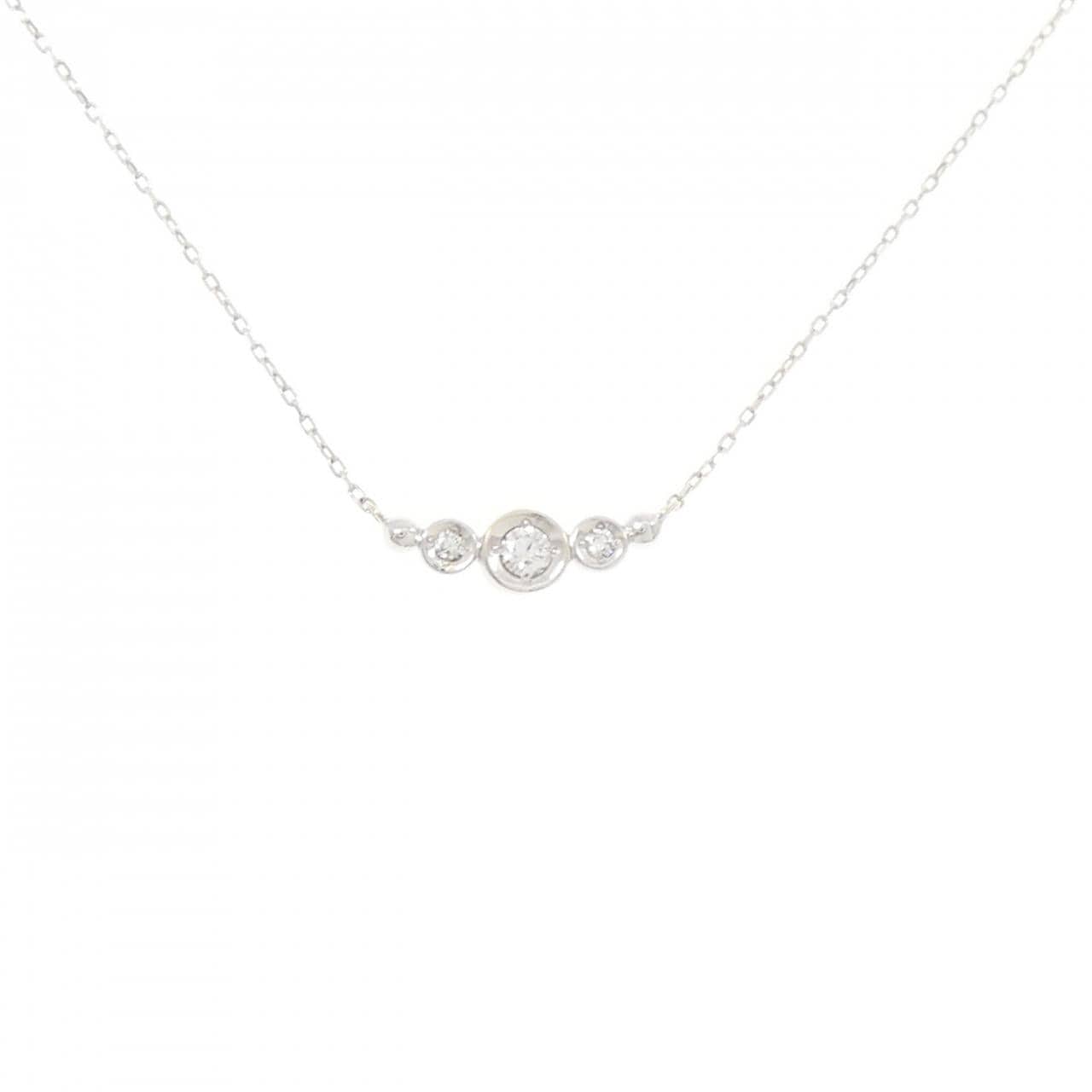 K10WG ダイヤモンド ネックレス 0.05CT