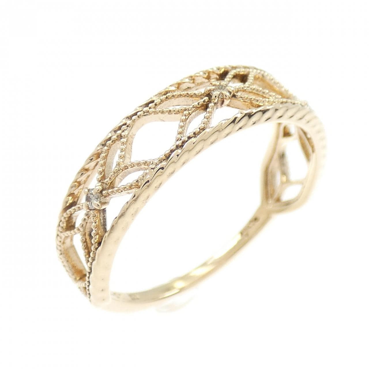 アガット ダイヤモンド リング 0.01CT
