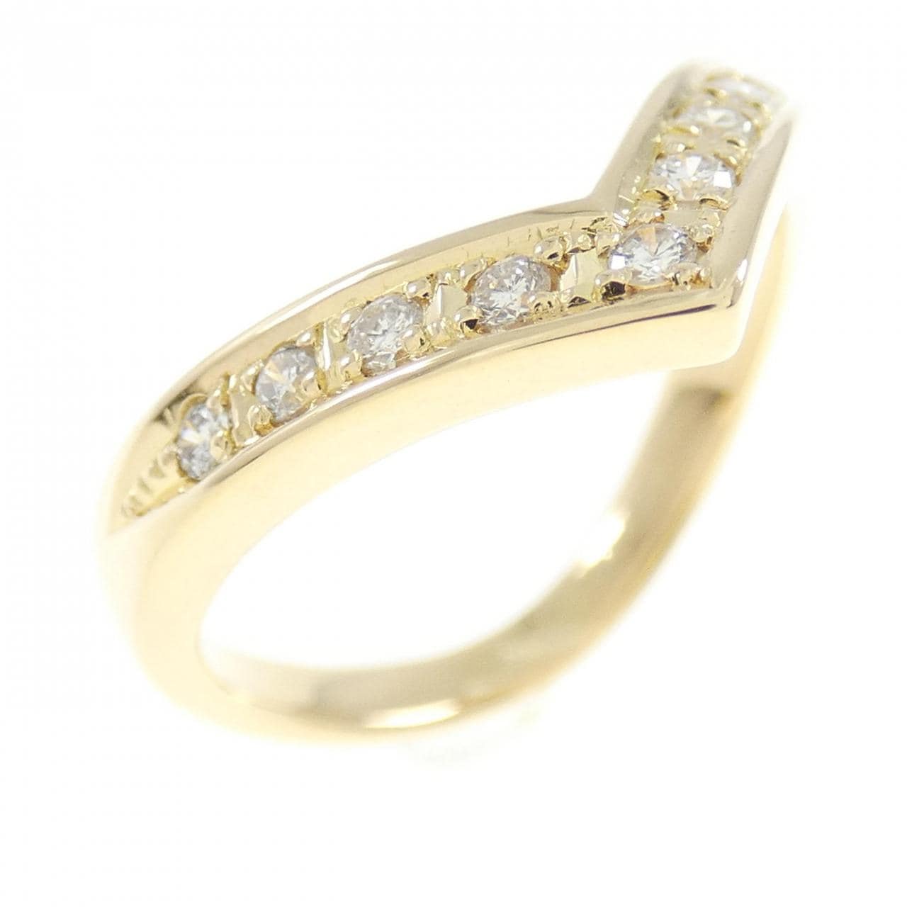 K18YG ダイヤモンド リング 0.13CT