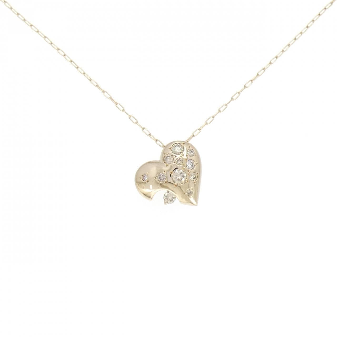 カシケイ ハート ダイヤモンド ネックレス 0.40CT