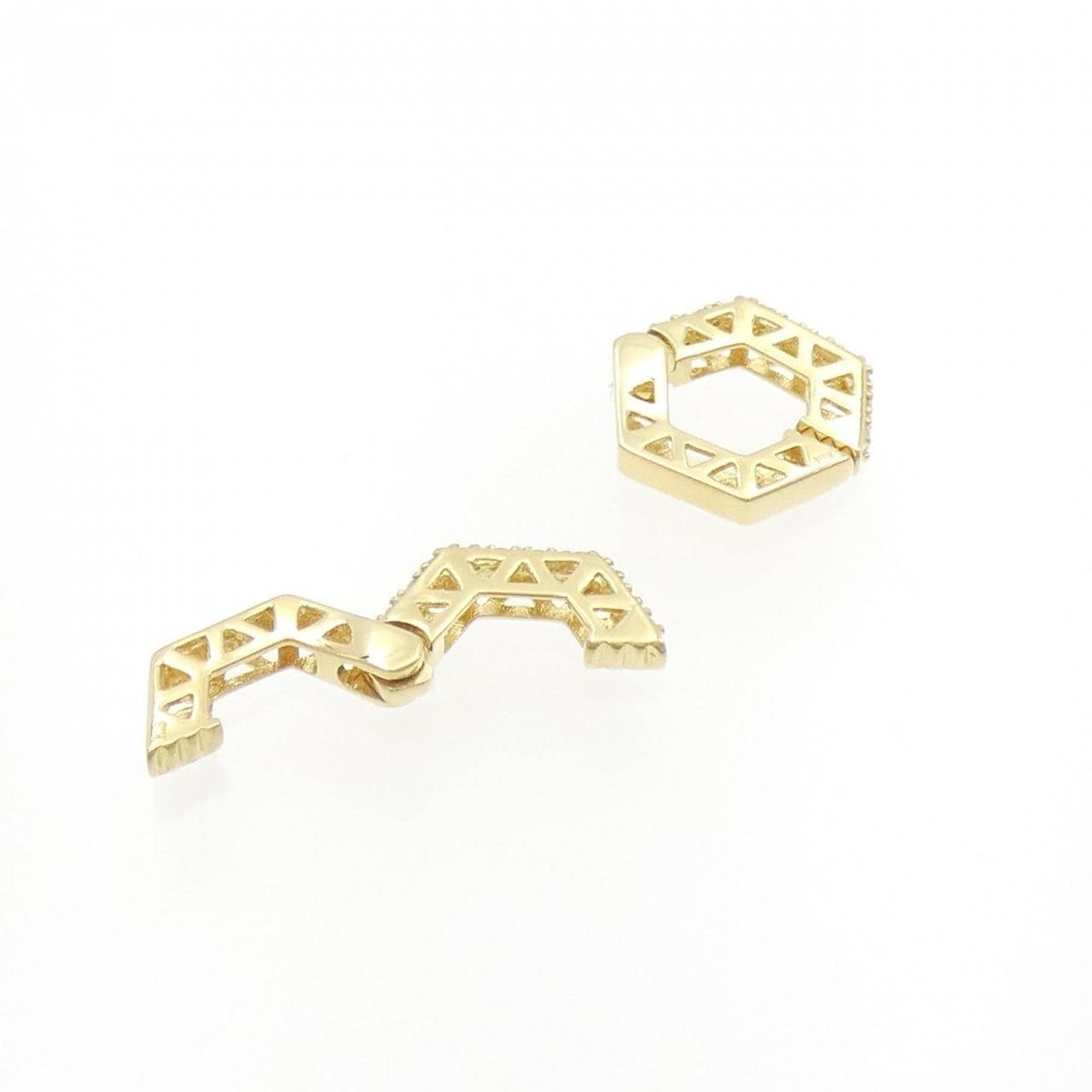 K18YG Diamond earrings