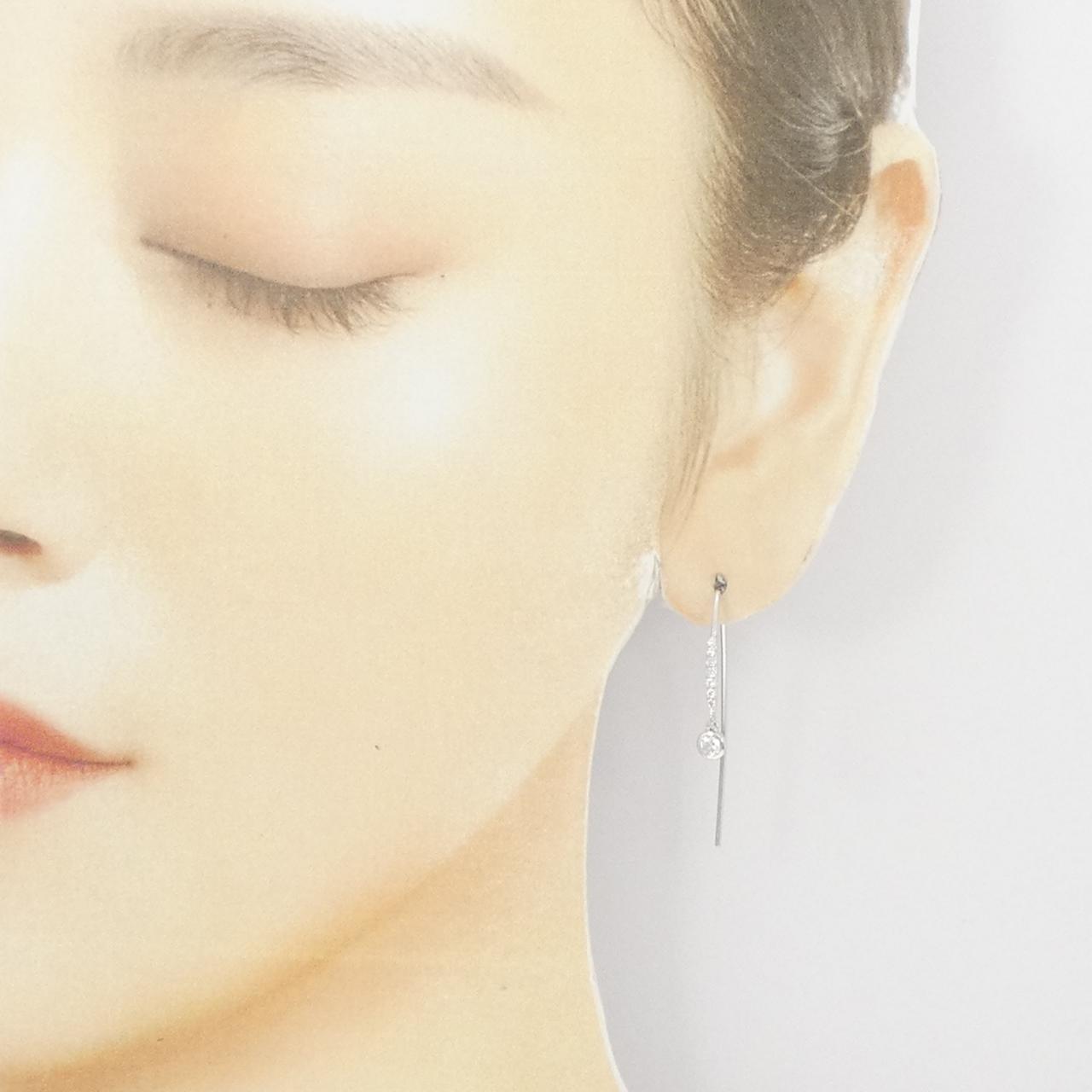 K18WG ダイヤモンド ピアス 0.29CT