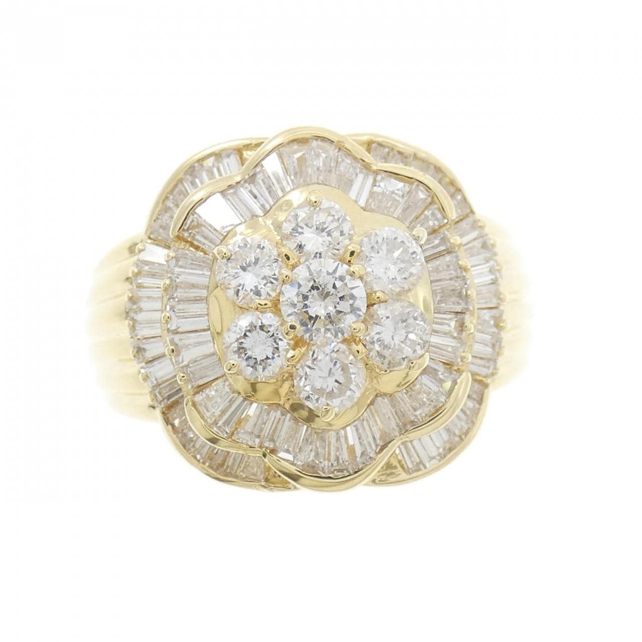 K18YG ダイヤモンド リング 2.00CT