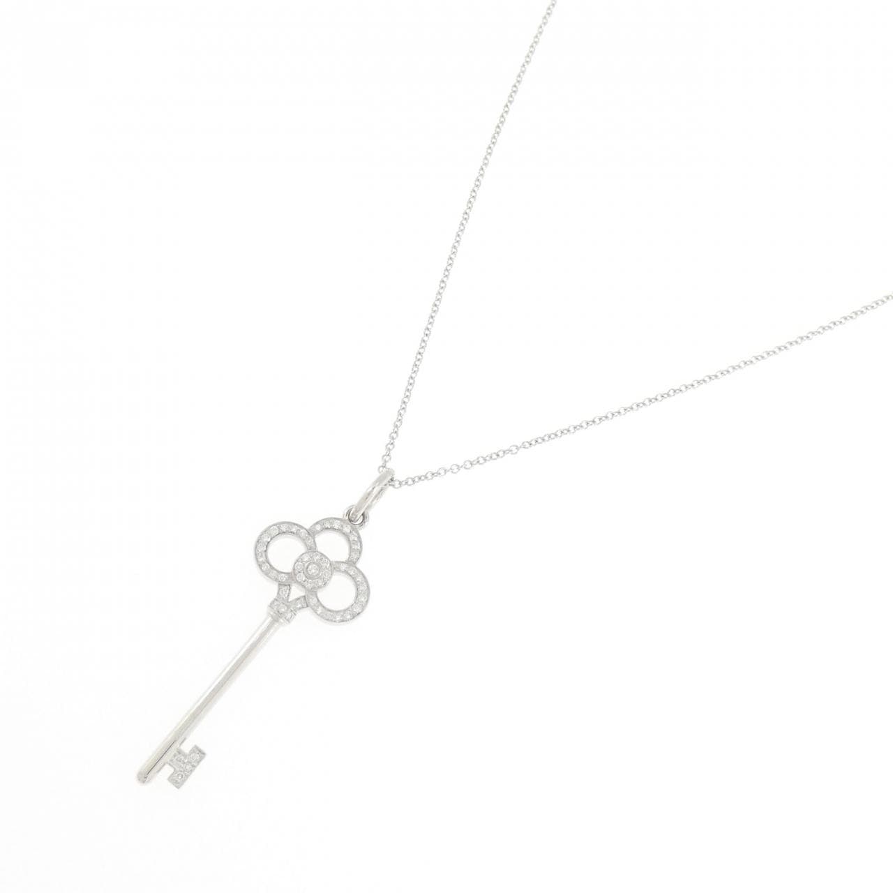 ティファニー クラウン キー ミニ ネックレス 0.11CT