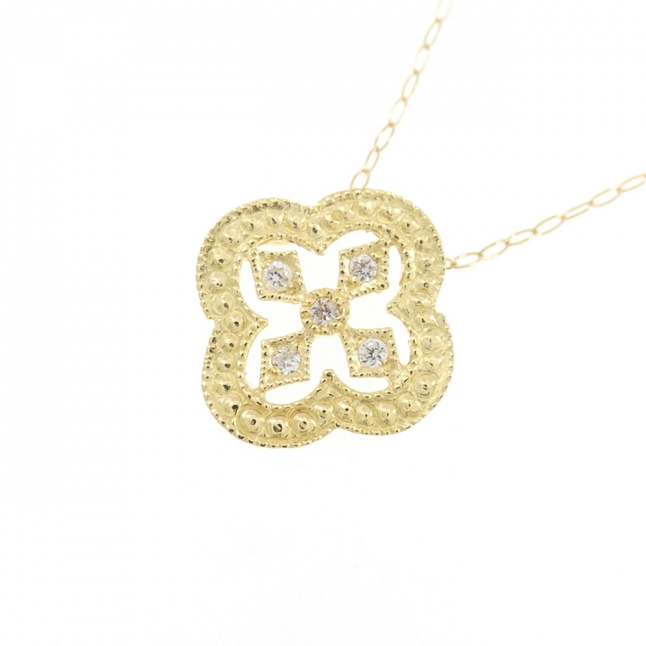 K18YG ダイヤモンド ネックレス 0.03CT