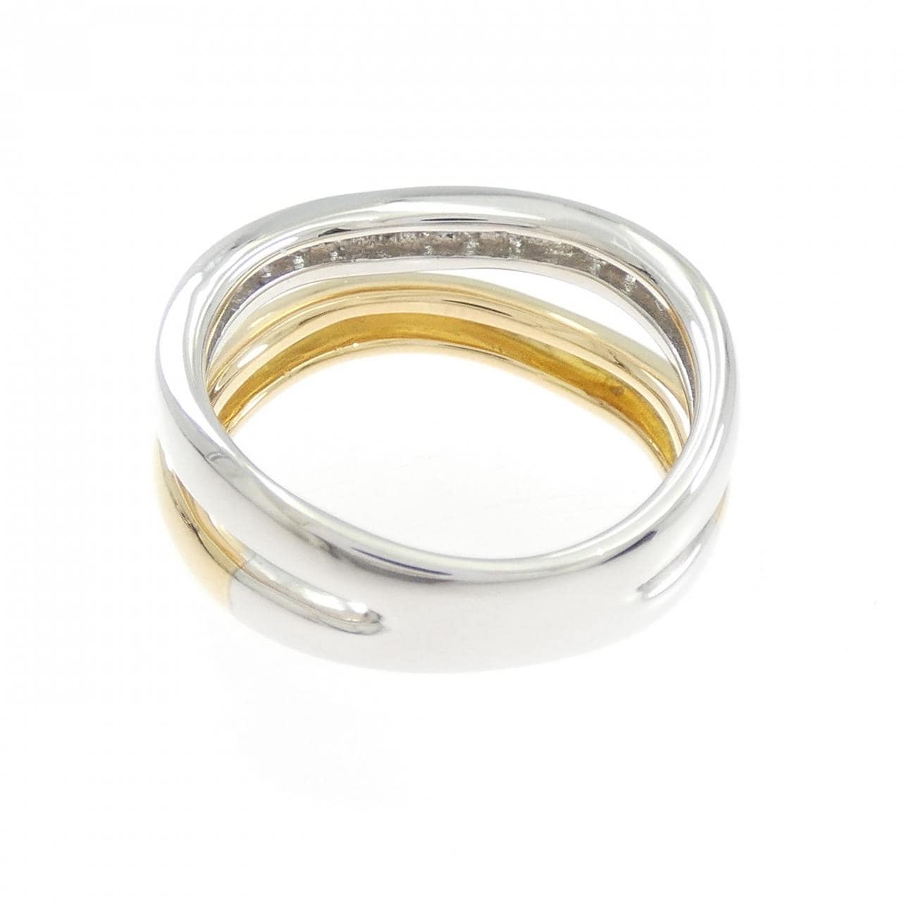 750YG/750WG ダイヤモンド リング 0.16CT