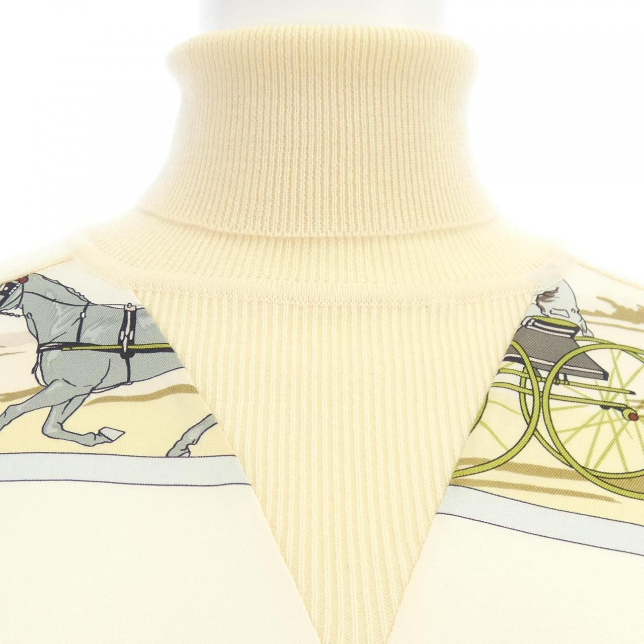 【ヴィンテージ】エルメス HERMES THE BULL＆MOUTH REGENT'S CIRCUS PICCADIL ツイルレーヌ. ニット