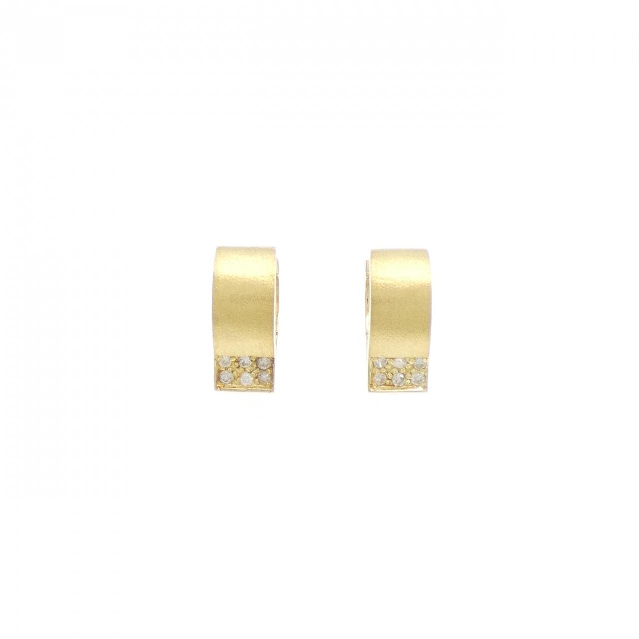 K18YG ダイヤモンド ピアス 0.12CT