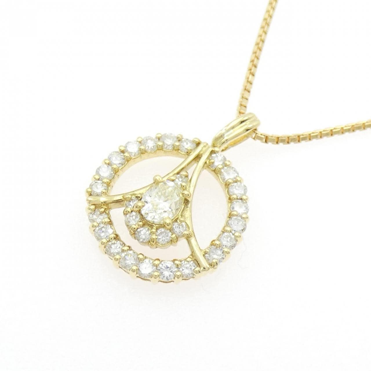K18YG ダイヤモンド ネックレス 0.30CT