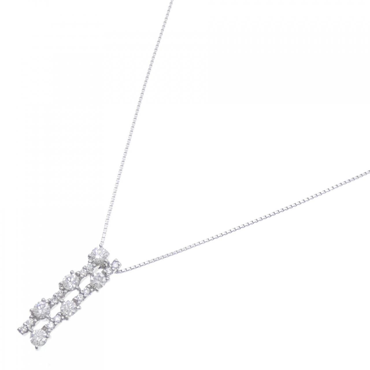 [BRAND NEW] PT Diamond Necklace 0.76CT