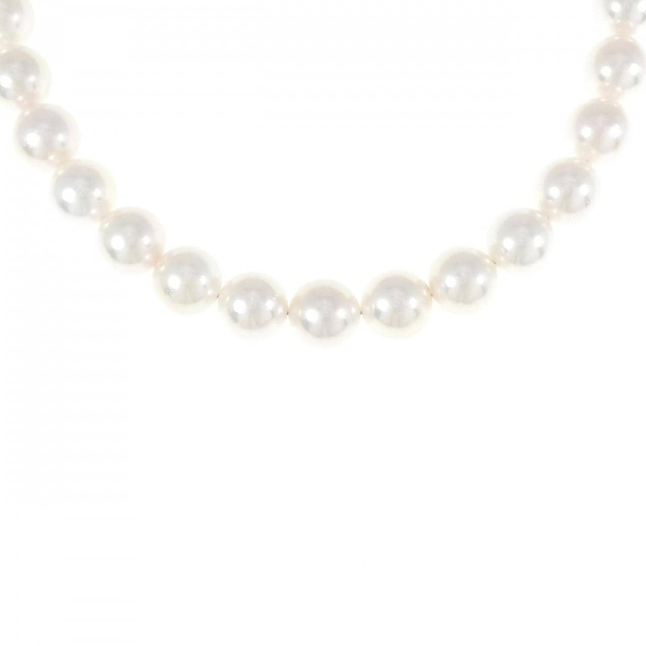 [BRAND NEW] Silver Clasp Akoya Pearl Necklace 7.5-8mm