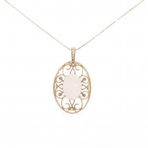 K18PG ローズクオーツ ネックレス 8.24CT