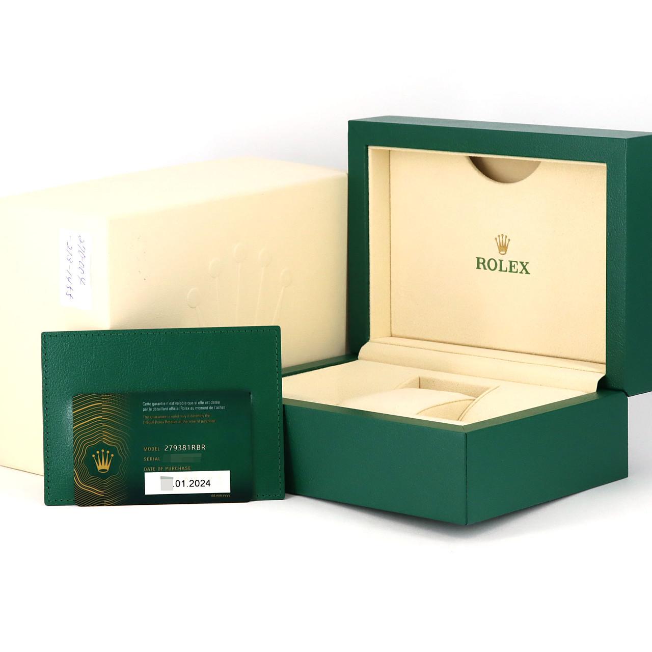 ロレックス デイトジャスト 279381RBR SSxPG 自動巻 ランダム番