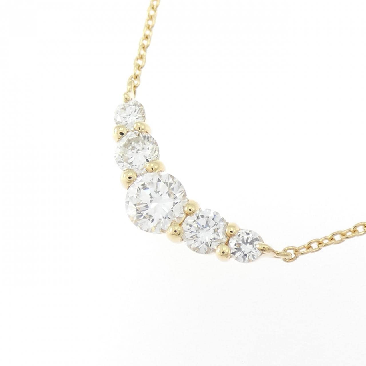 K18YG ダイヤモンド ネックレス 0.53CT