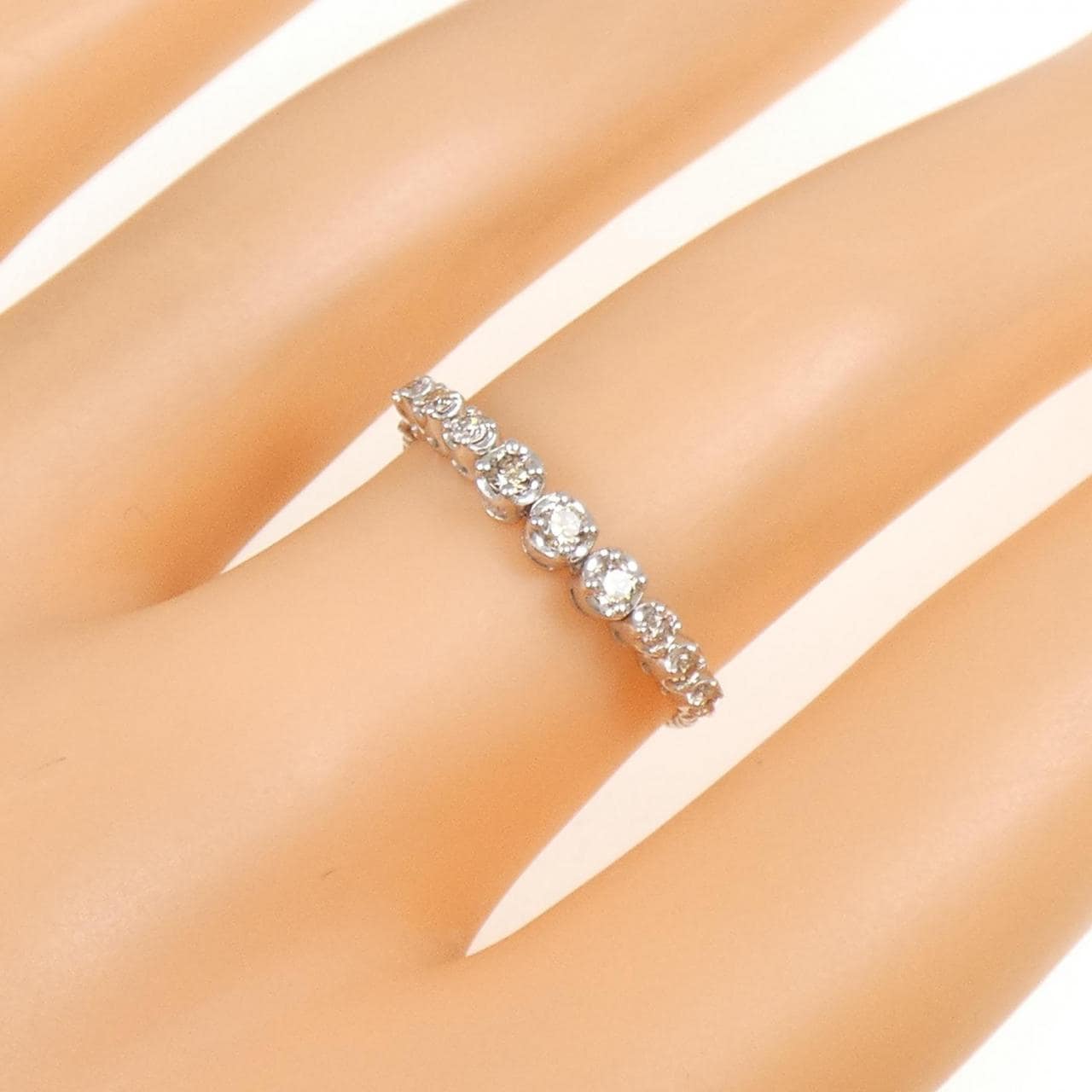 PT950 ダイヤモンド リング 0.10CT