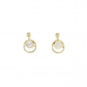 K18YG ダイヤモンド ピアス 0.14CT