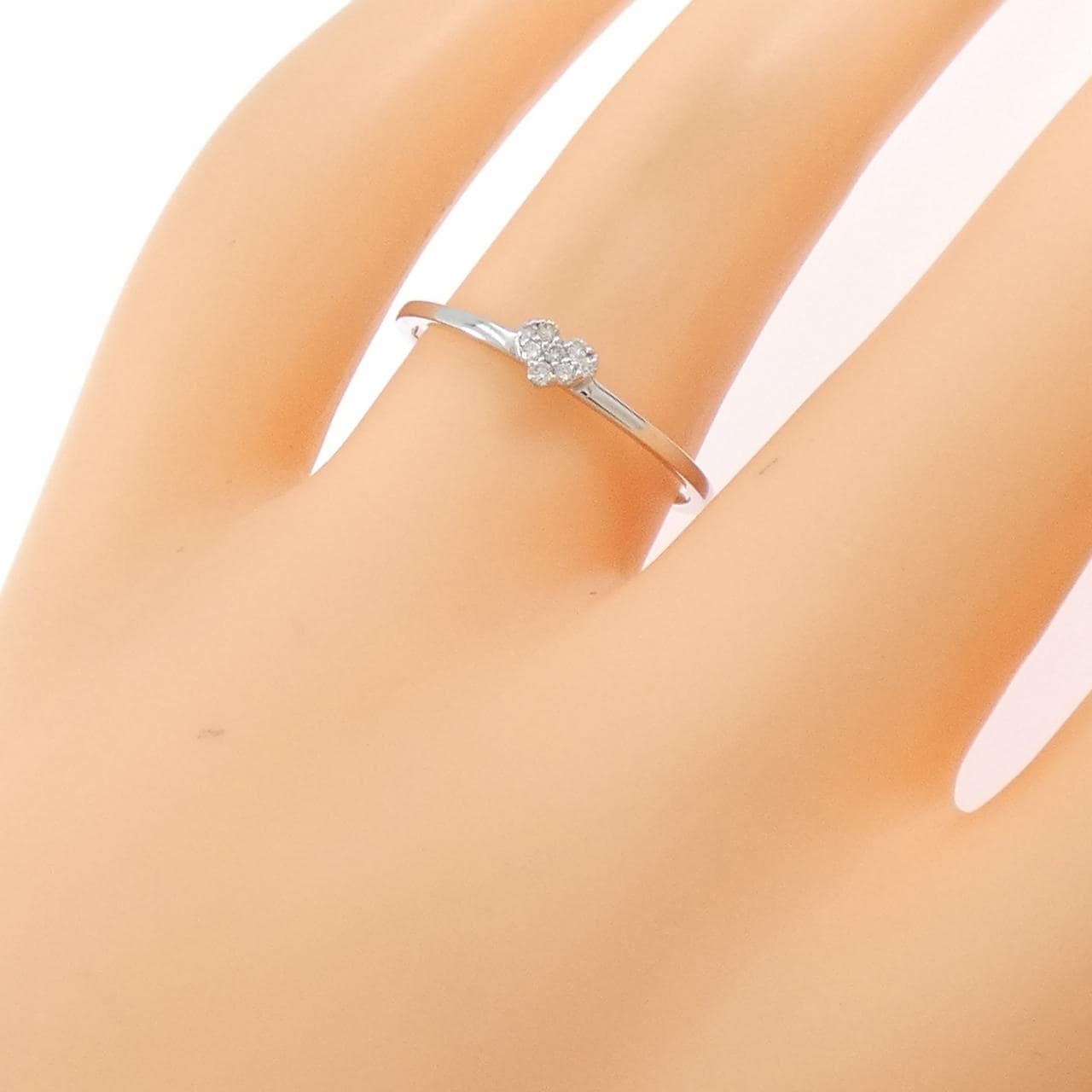 クミキョク ハート ダイヤモンド リング 0.04CT