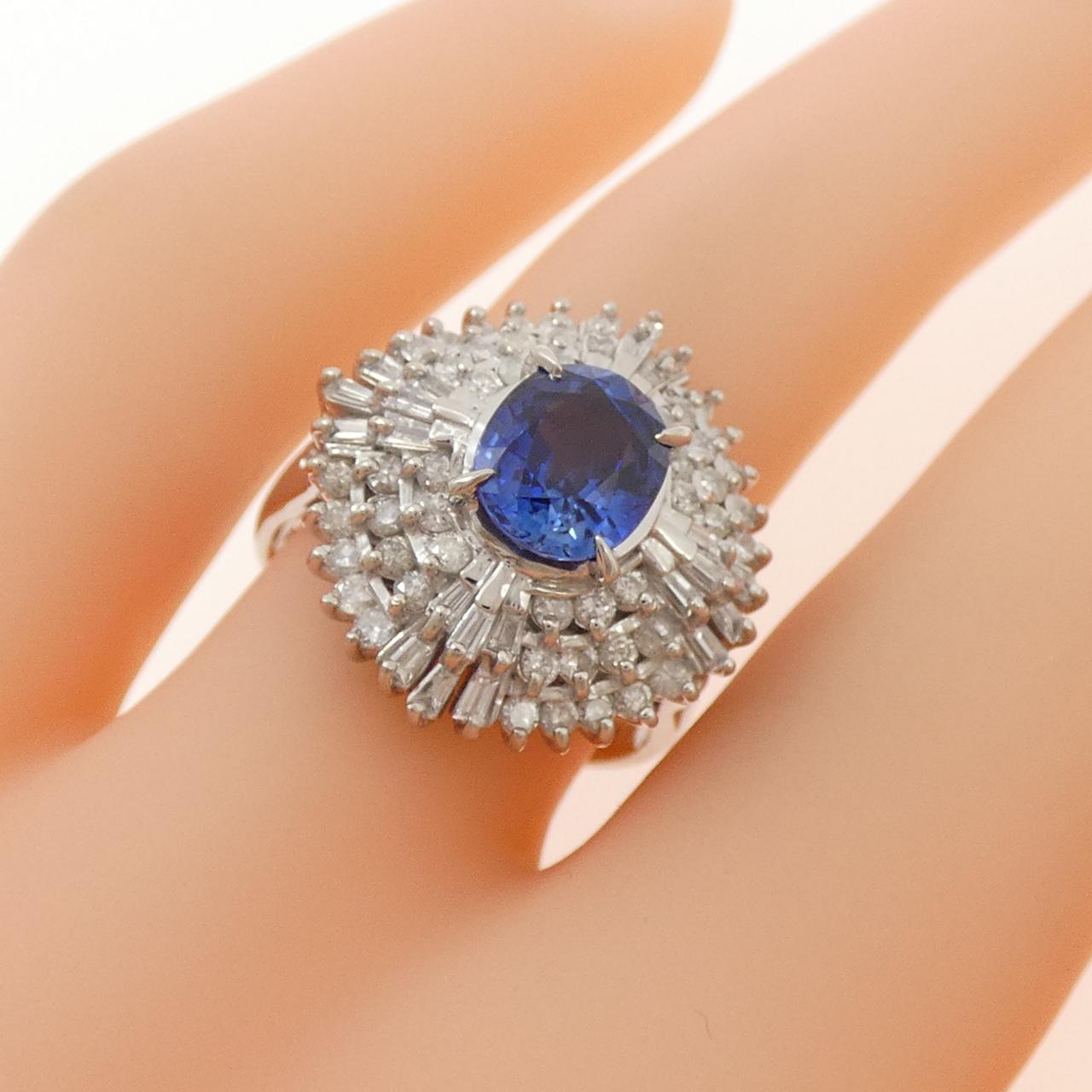 PT900 サファイヤ リング 1.08CT