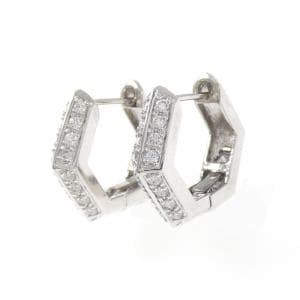 PT900 ダイヤモンド ピアス 0.24CT