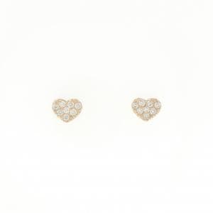 ポンテヴェキオ ハート ダイヤモンド ピアス 0.12CT