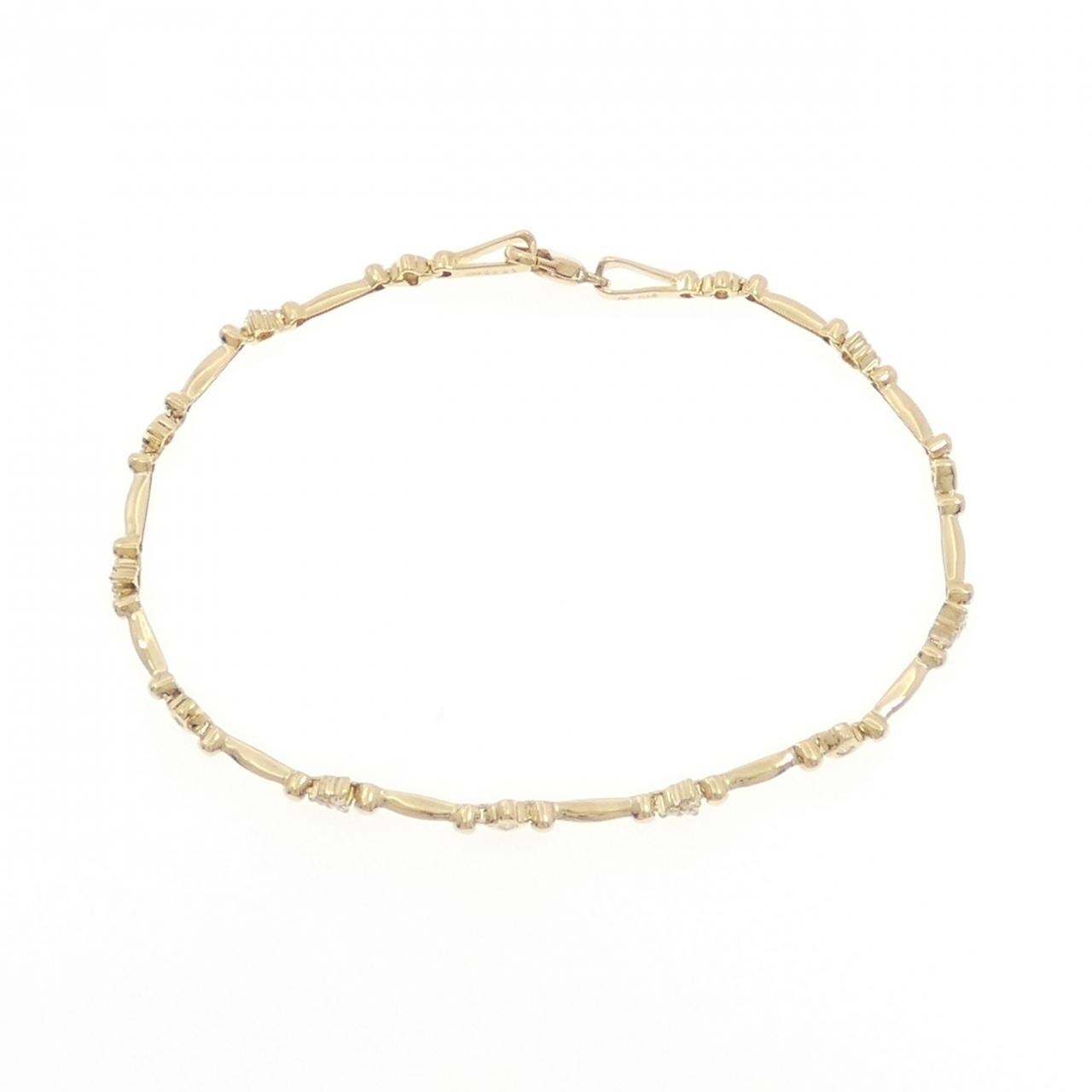 K18YG ダイヤモンド ブレスレット 0.21CT