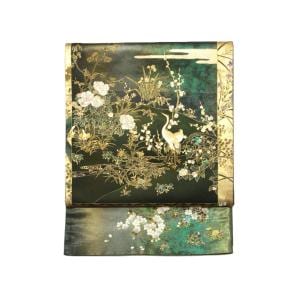 袋帯　甲斐泰造　螺鈿入り　芯なし仕立