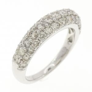 K18WG パヴェ ダイヤモンド リング 1.15CT