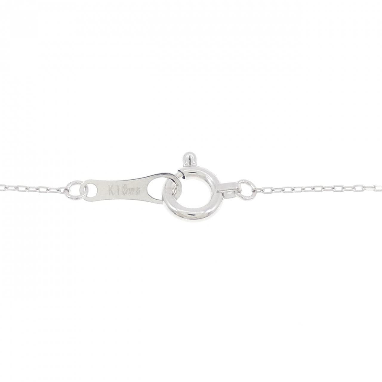 K18WG ダイヤモンド ネックレス 0.13CT