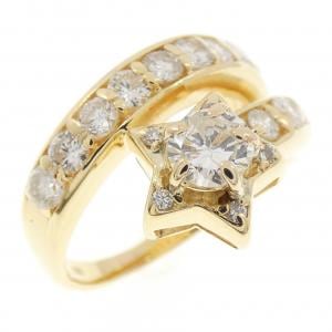 K18YG スター ダイヤモンド リング 1.11CT