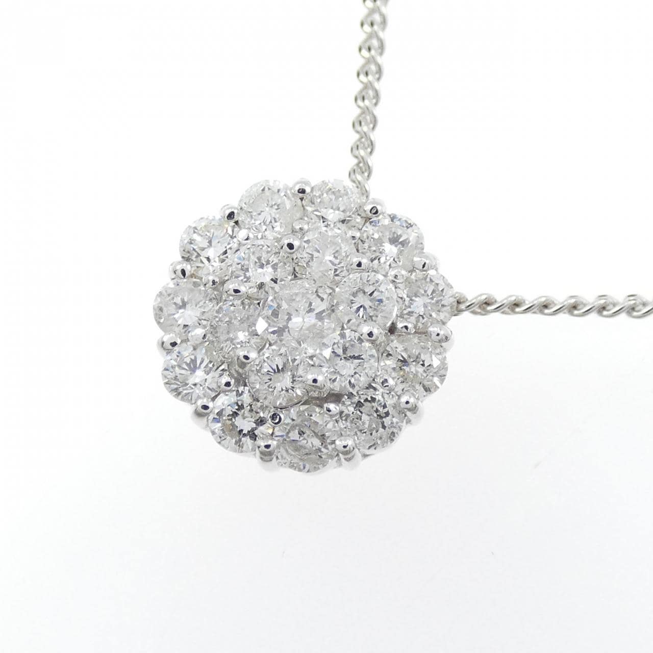 K18WG ダイヤモンド ネックレス 0.70CT