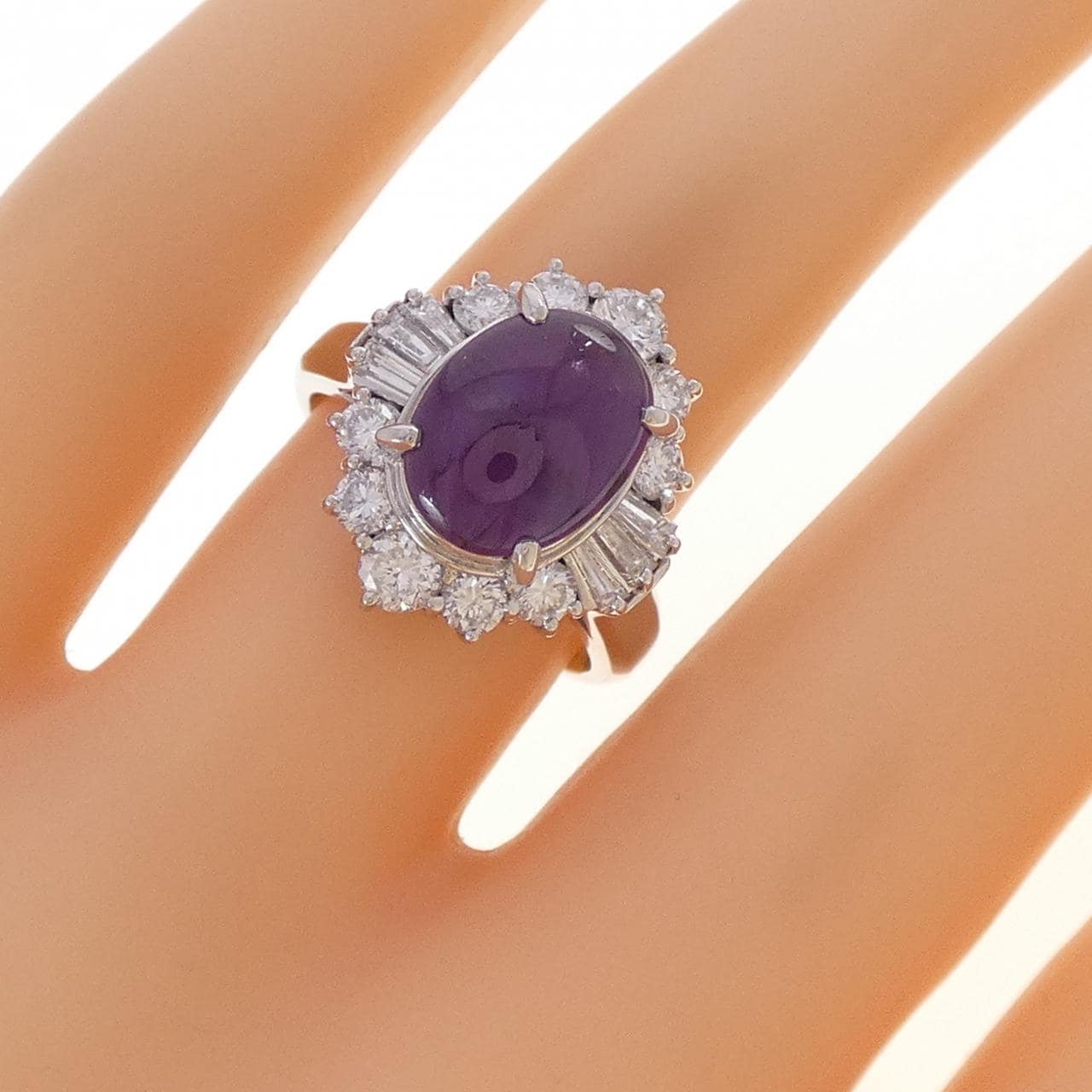 PT900 スターサファイヤ リング 4.55CT