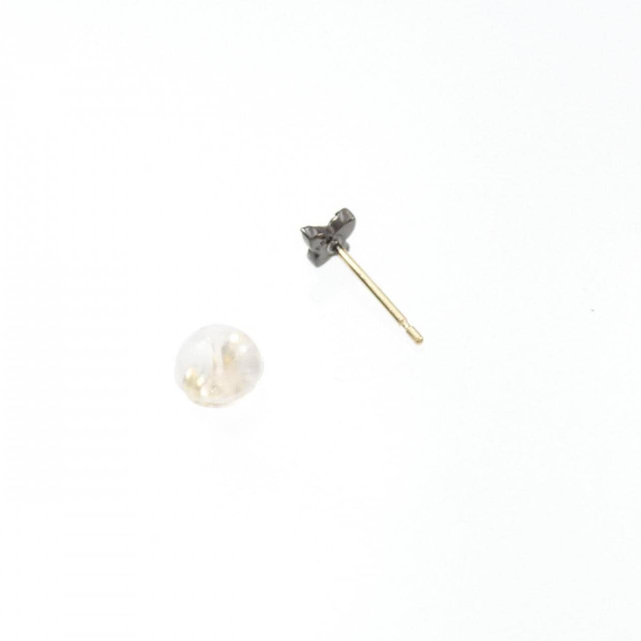 [BRAND NEW] K18BG/K18YG Butterfly Diamond Earrings, One Ear, 0.02CT