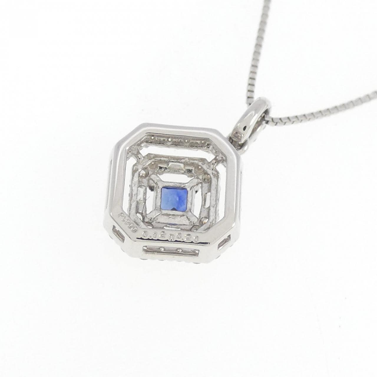 [新品] PT 藍寶石項鍊 0.12CT