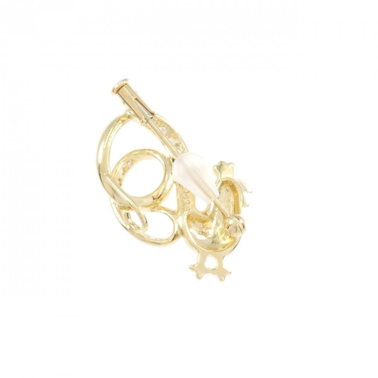 タサキ ダイヤモンド ブローチ 0.23CT