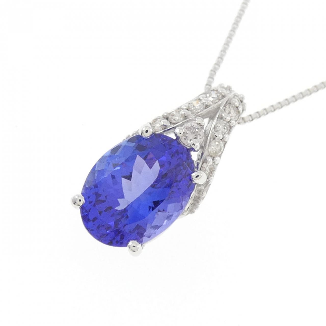 K18WG タンザナイト ネックレス 2.00CT