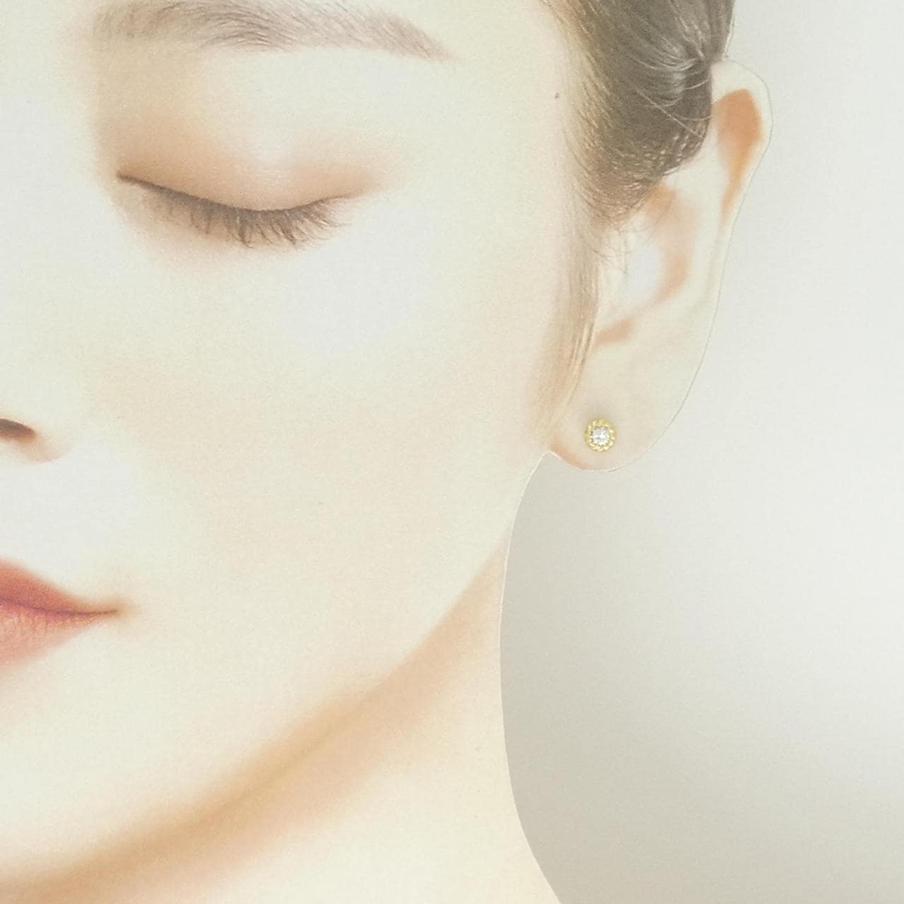 K18YG ダイヤモンド ピアス 0.30CT