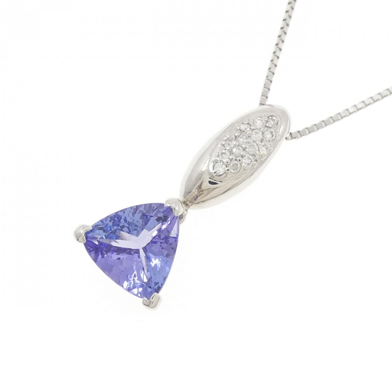 PT900/PT850 タンザナイト ネックレス 1.38CT